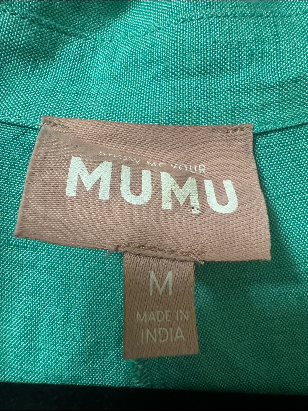 SHOW ME YOUR MUMU Bicoastal Blazer Romper in Linen Blend Seafoam Size Medium - Picture 12 of 13